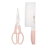 Multi-Purpose Stainless Steel Scissors & Knife Set, Pink, 2-pc E8O6 - product image 1